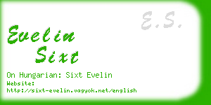 evelin sixt business card